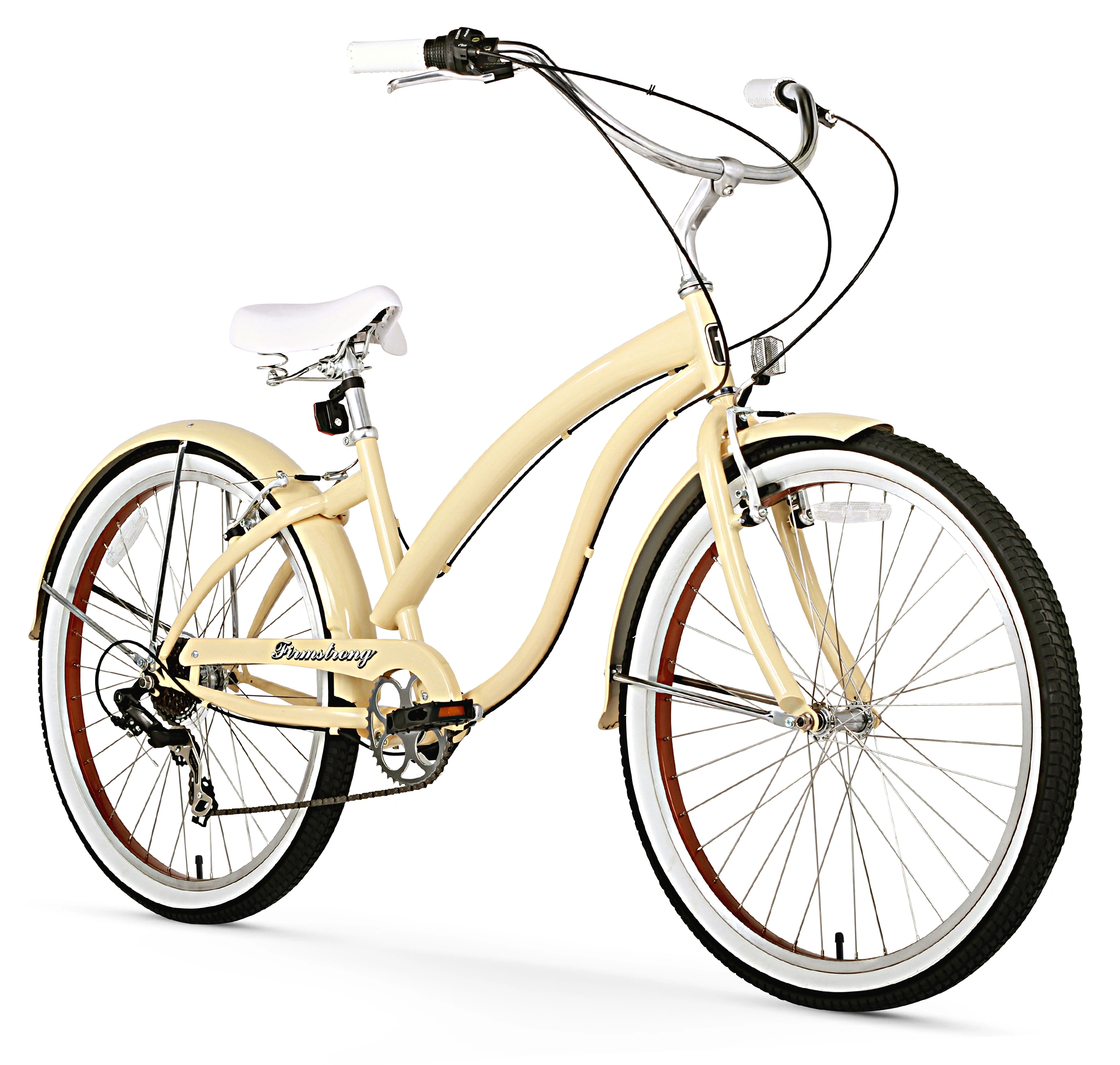 Firmstrong Bella Fashionista 7-Gang Damenfahrrad Strand Cruiser: Stilvoller Spaß für sonnige Tage am Meer